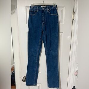 Abercrombie 90s Slim Straight Ultra High Rise Curve Love 0 Long